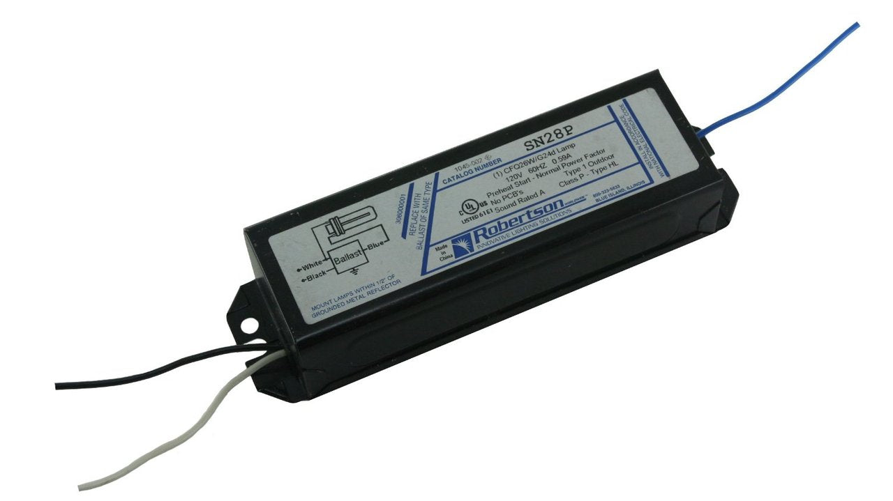 Robertson SN28P /C Magnetic 26W CFL 2-Pin Ballast - NPF Ballasts